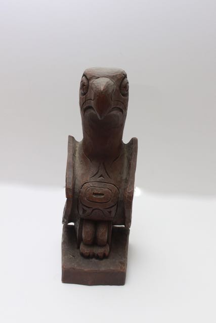 Hand-Carved Eagle Signed "by Kiana of Alaska"