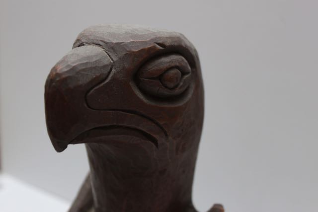 Hand-Carved Eagle Signed "by Kiana of Alaska"