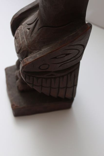 Hand-Carved Eagle Signed "by Kiana of Alaska"