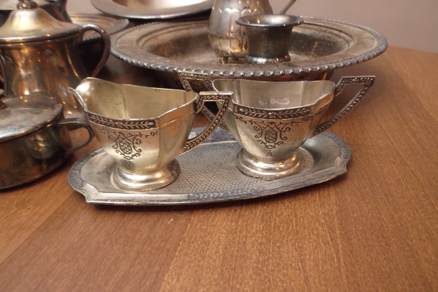 Assortment of Silver Plate Serving Pieces