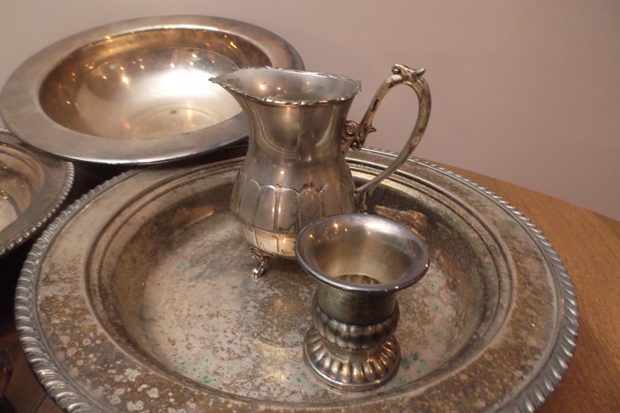 Assortment of Silver Plate Serving Pieces
