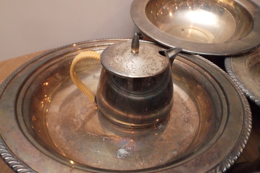 Assortment of Silver Plate Serving Pieces