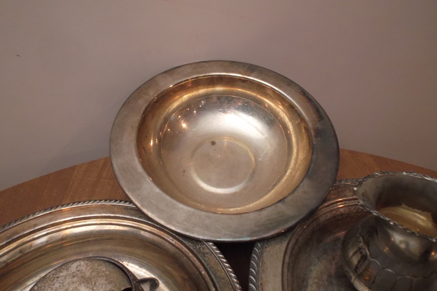 Assortment of Silver Plate Serving Pieces