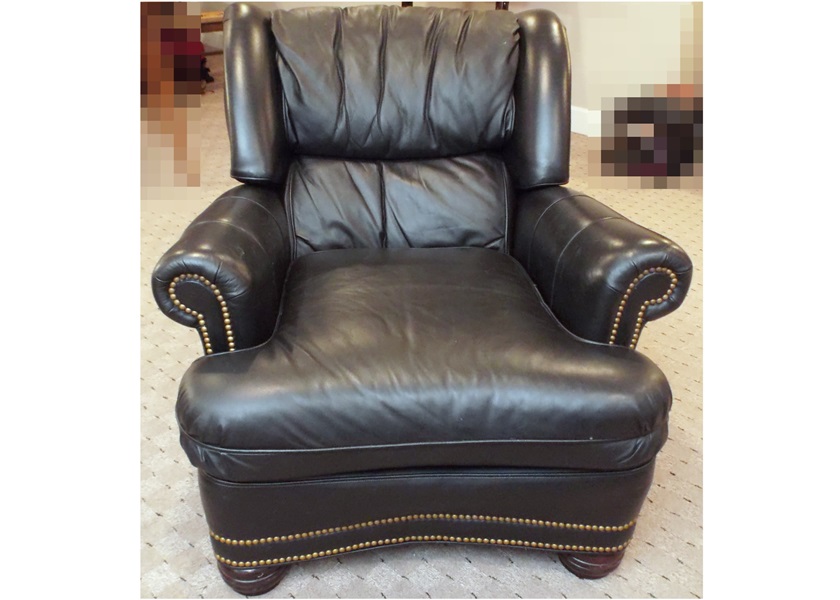A Zagaroli Leather Reclining Armchair