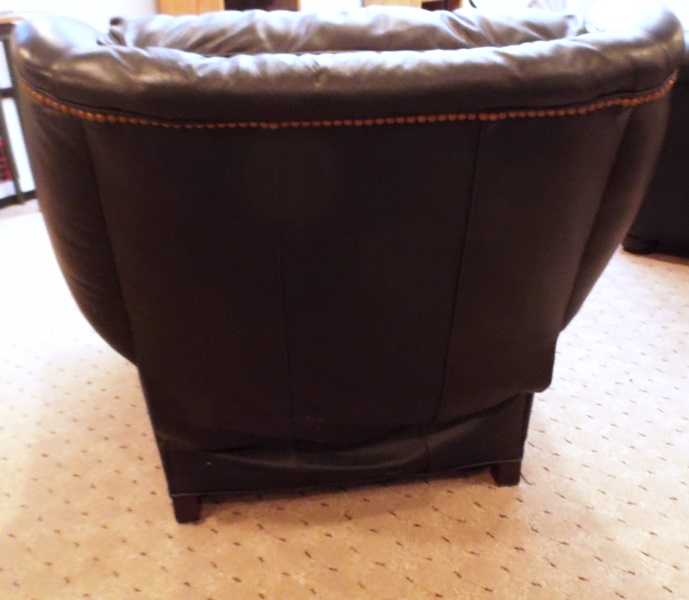 A Zagaroli Leather Reclining Armchair