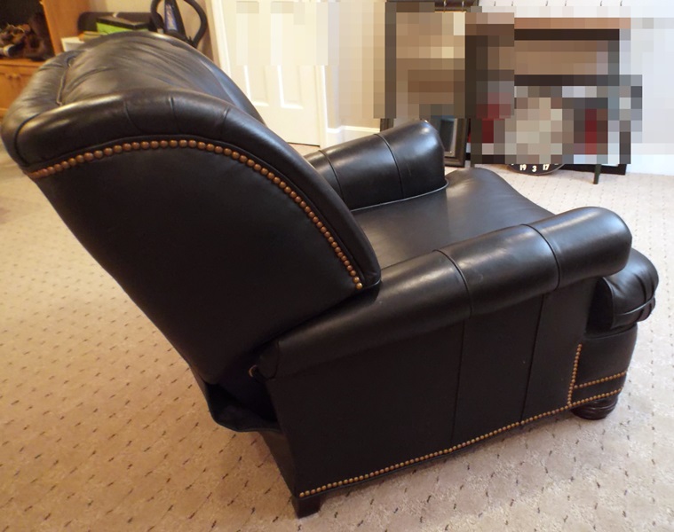 A Zagaroli Leather Reclining Armchair