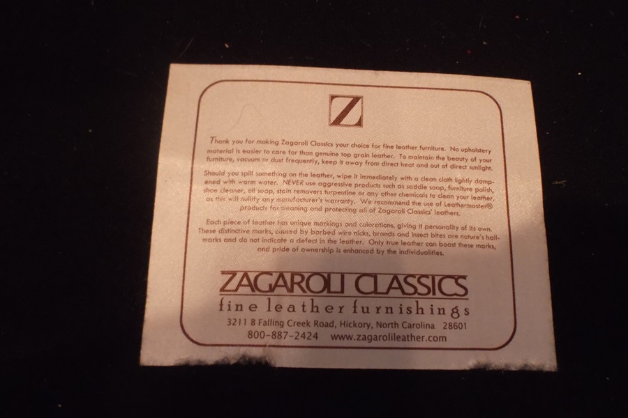 A Zagaroli Leather Reclining Armchair