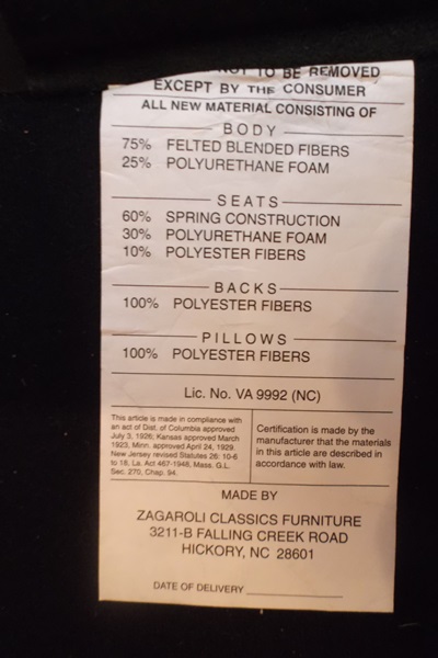 A Zagaroli Leather Reclining Armchair