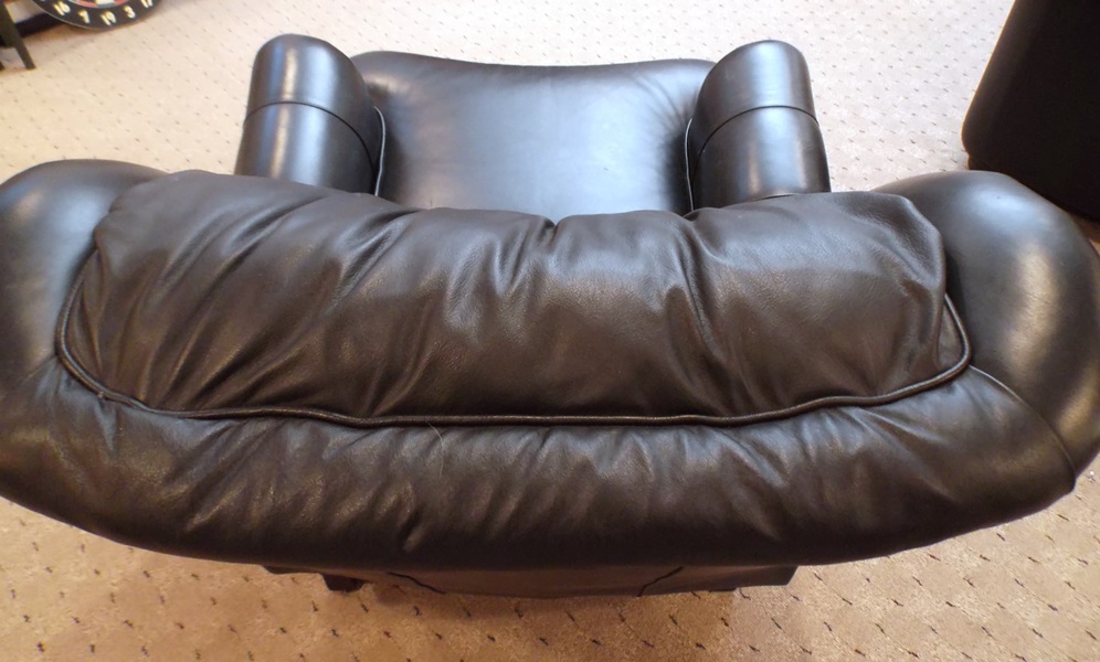 A Zagaroli Leather Reclining Armchair