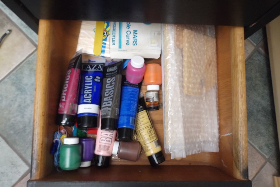 Mengel Module Five Drawer Art Painters Cabinet