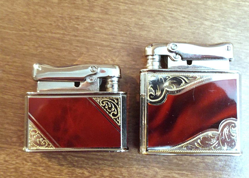 Two 1950's Ibelo Monopol Table Lighters