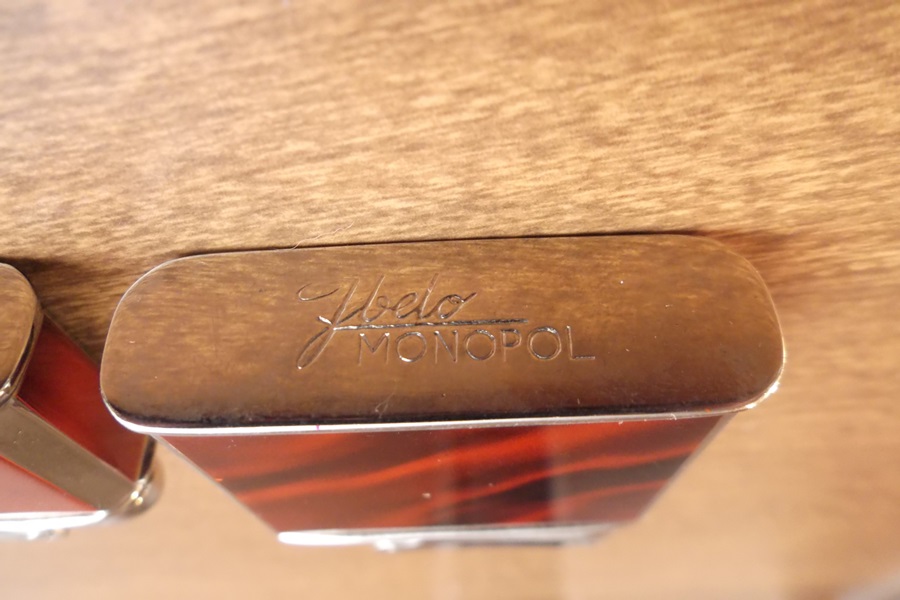 Two 1950's Ibelo Monopol Table Lighters