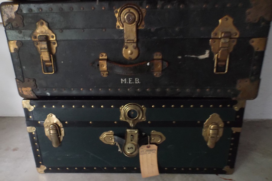 Assortment of Vintage Trunks