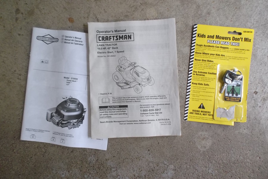 Craftsman 19HP Briggs & Stratton Gold Plus Riding Lawnmower