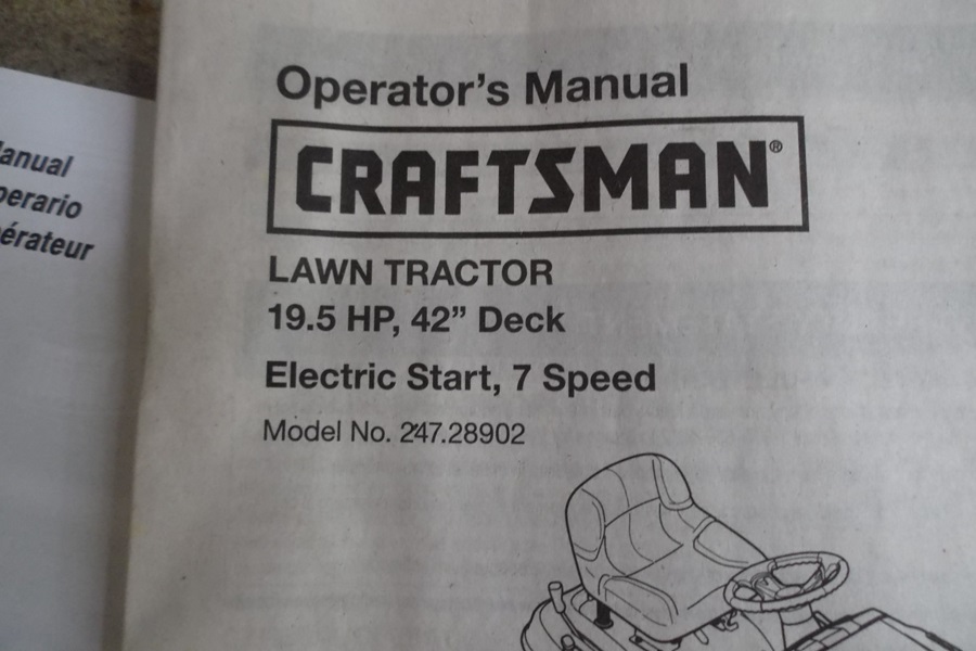 Craftsman 19HP Briggs & Stratton Gold Plus Riding Lawnmower