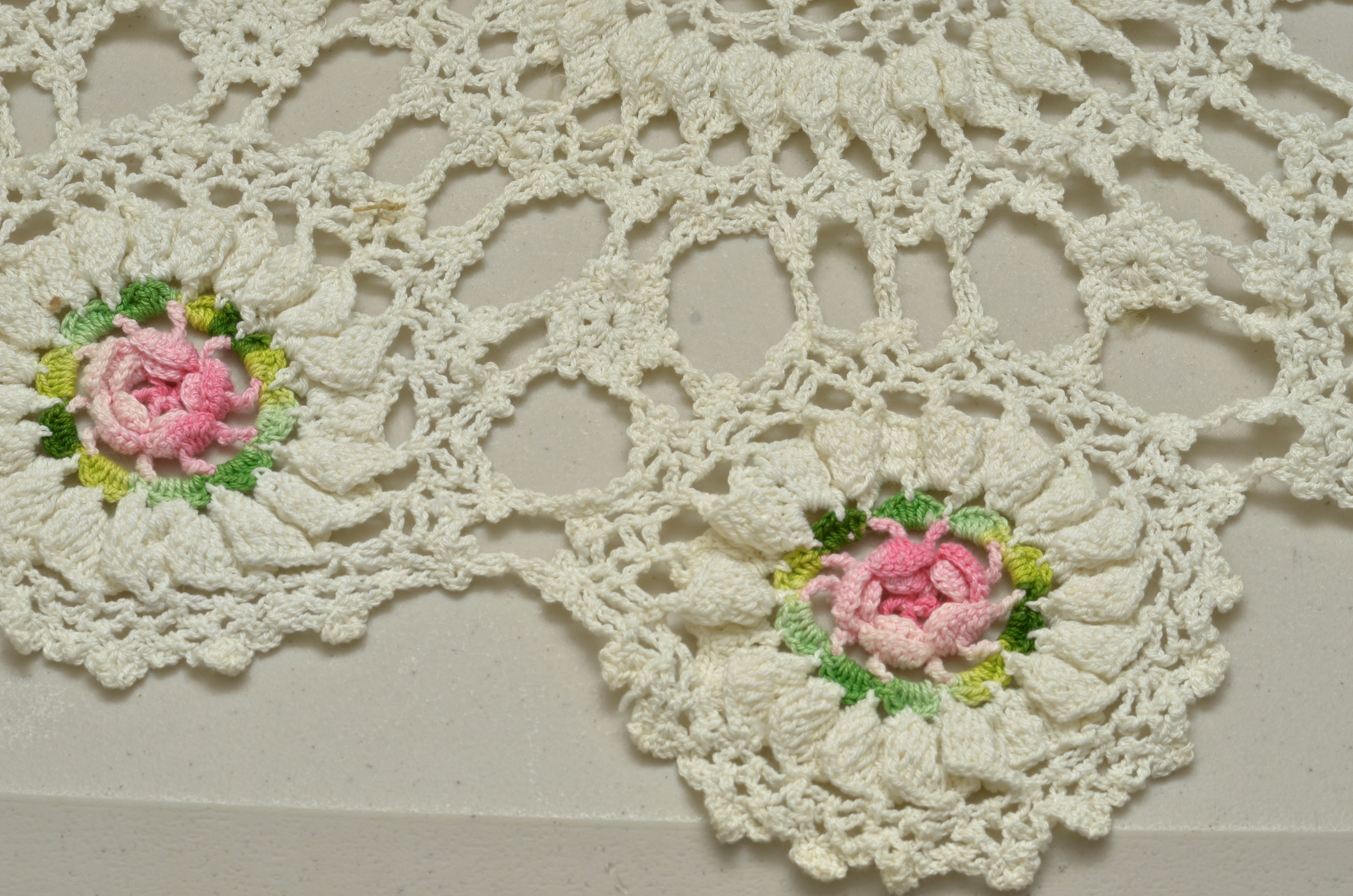 Pair of Vintage Crocheted Doilies