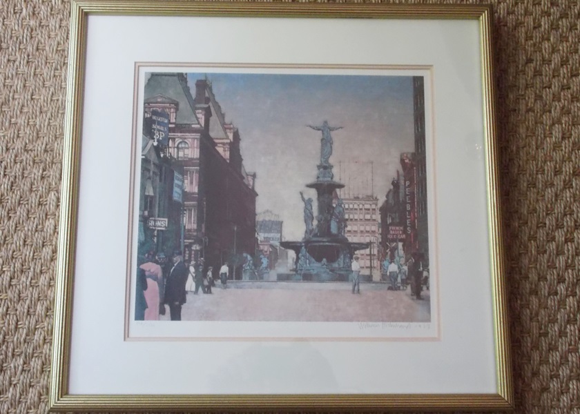 Signed Print of Cincinnati's Fountain Square