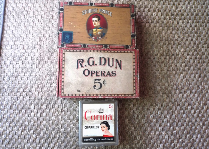 Three Vintage Cigar Boxes