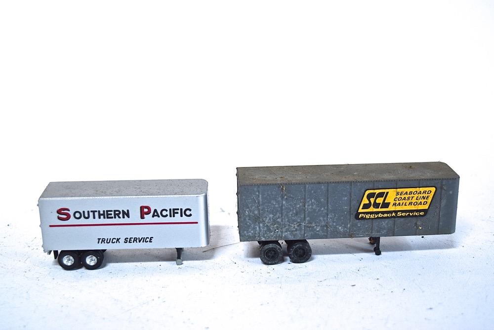 Assortment of HO Scale Trucks and Trailers