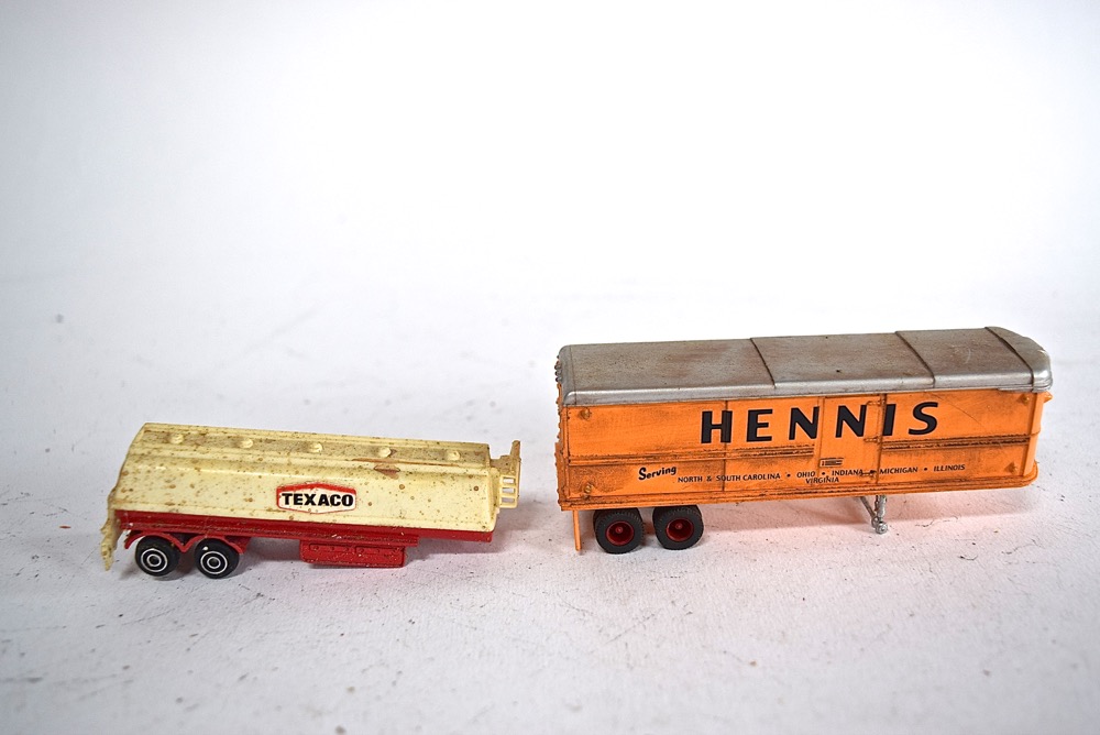 Assortment of HO Scale Trucks and Trailers