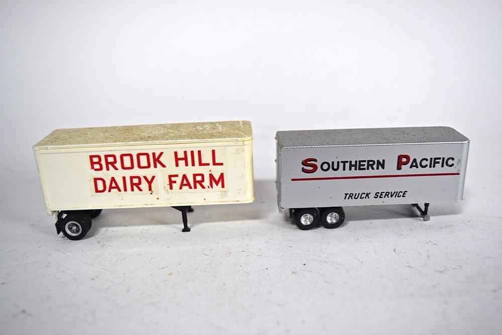 Assortment of HO Scale Trucks and Trailers