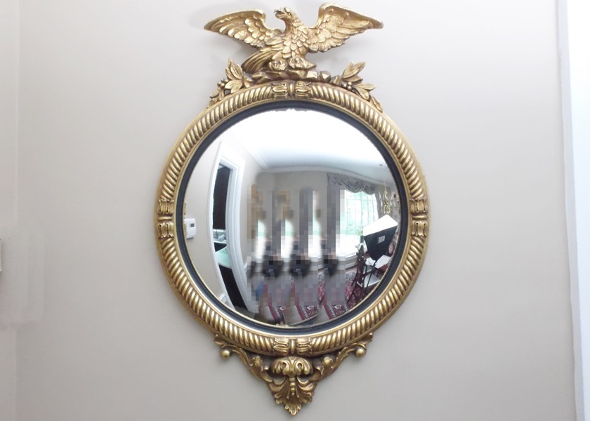 Convex Federal Eagle Mirror