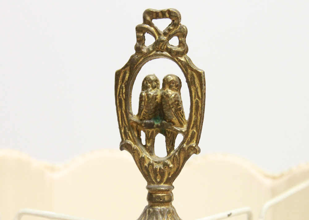 Vintage Green Glass Lamp