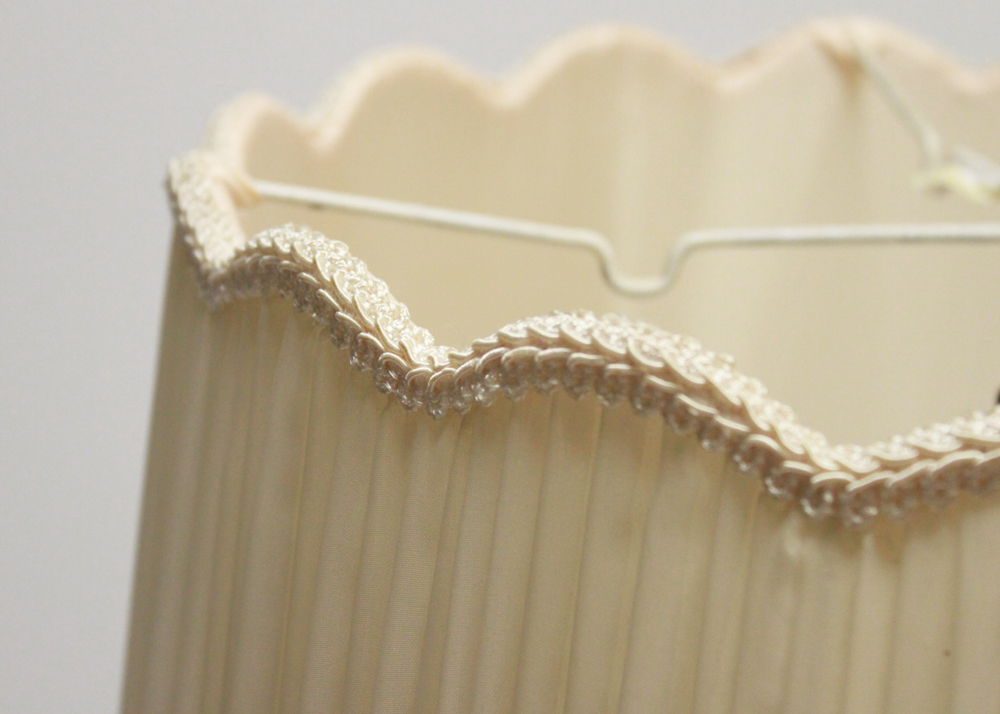 Vintage Green Glass Lamp