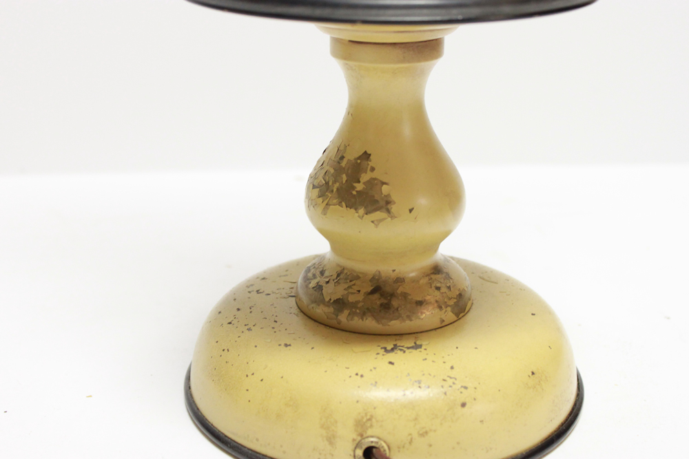 Pair of Vintage Metal Dual-Bulb Lamps