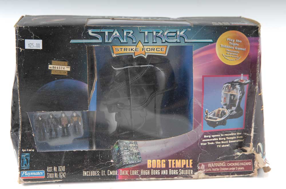 Collection of Star Trek Items and Figures