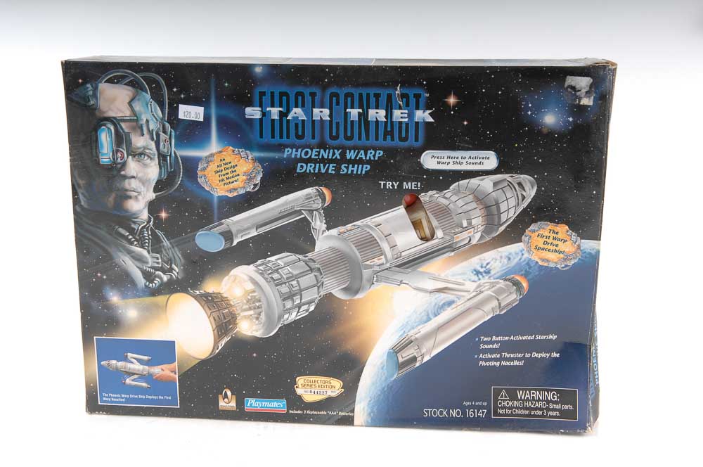 Collection of Star Trek Items and Figures