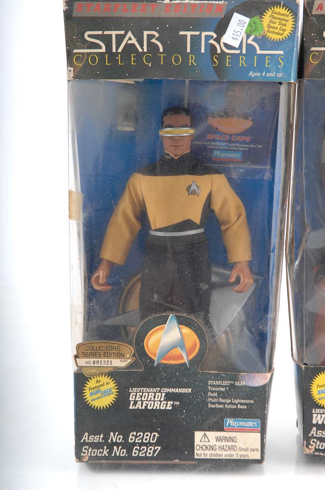 Collection of Star Trek Items and Figures