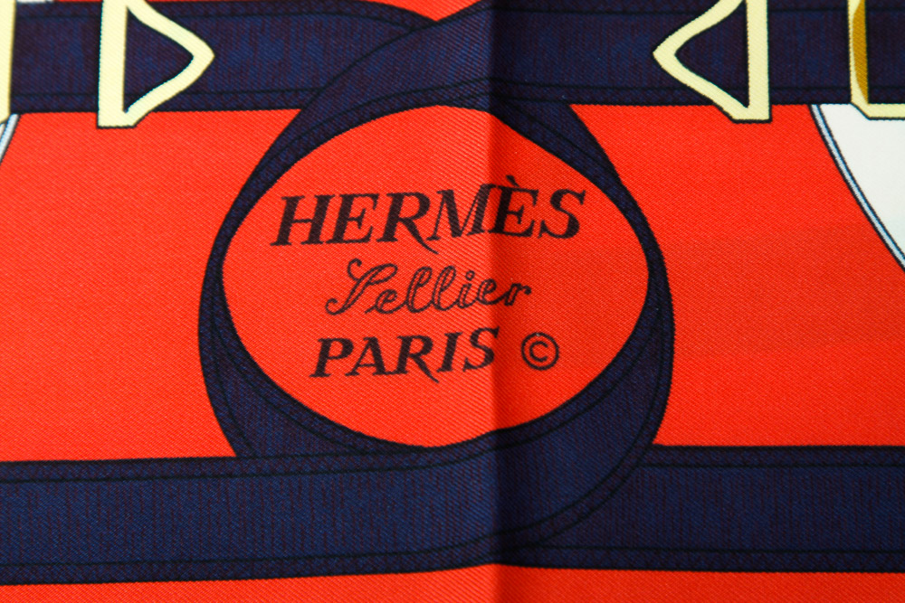 Vintage Hermès "Eperon d'Or" Silk Scarf