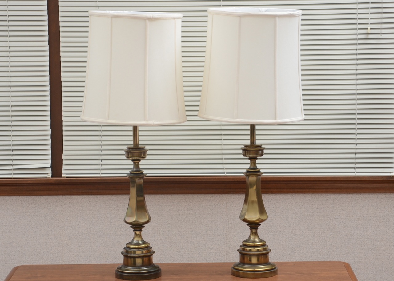Pair of Brass Table Lamps
