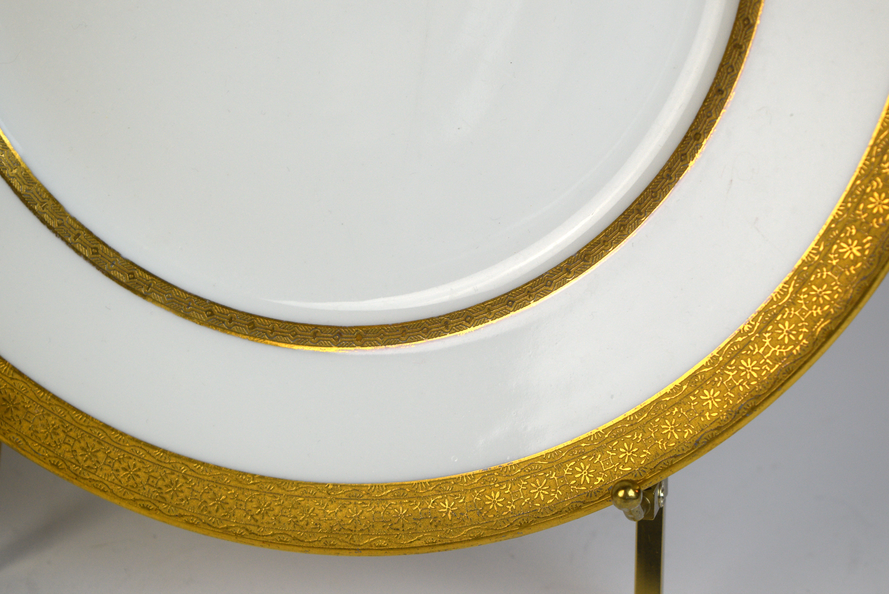 Set of Nine Charles Ahrenfeldt Limoges Dinner Plates