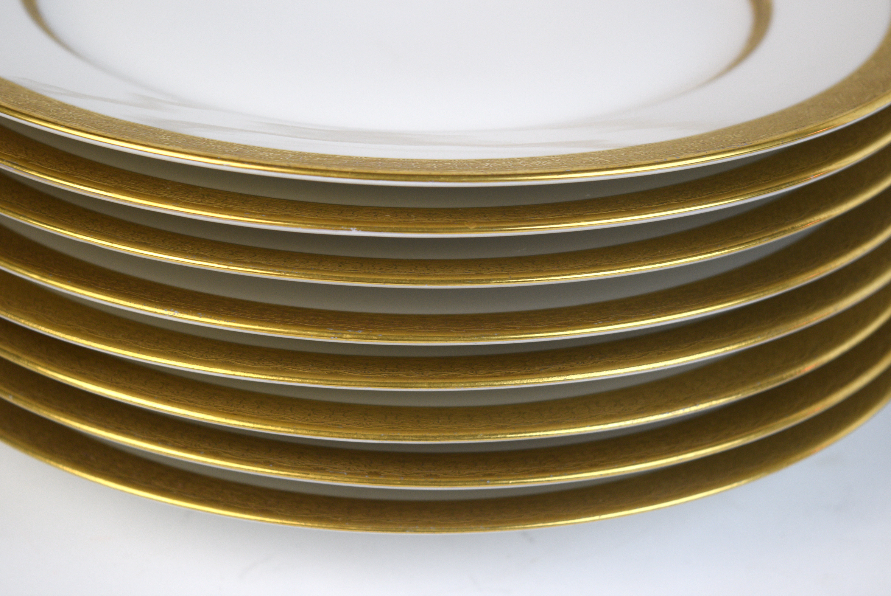Set of Nine Charles Ahrenfeldt Limoges Dinner Plates