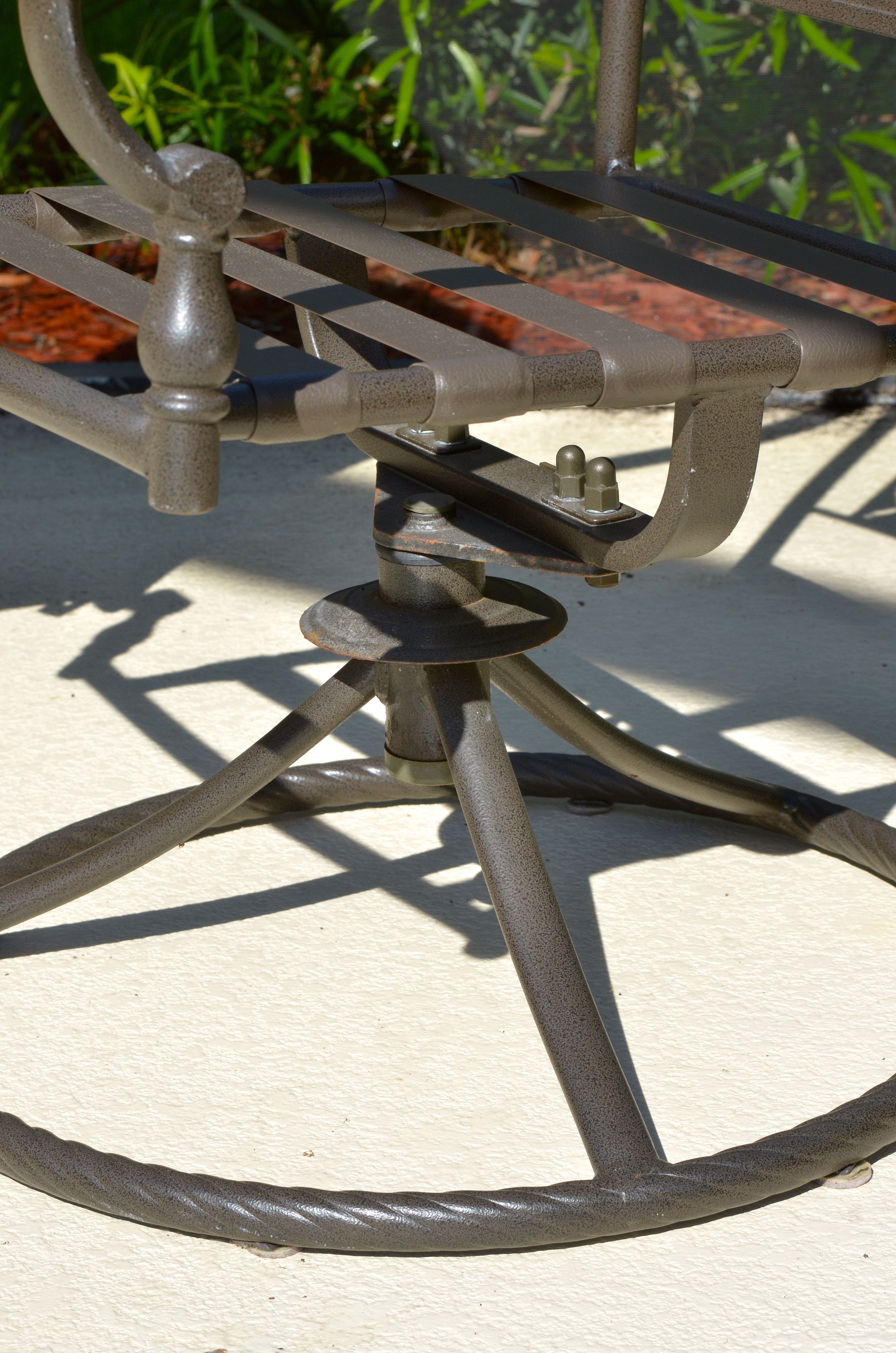 Set of Two Martha Stewart Living Mallorca II Swivel Chairs