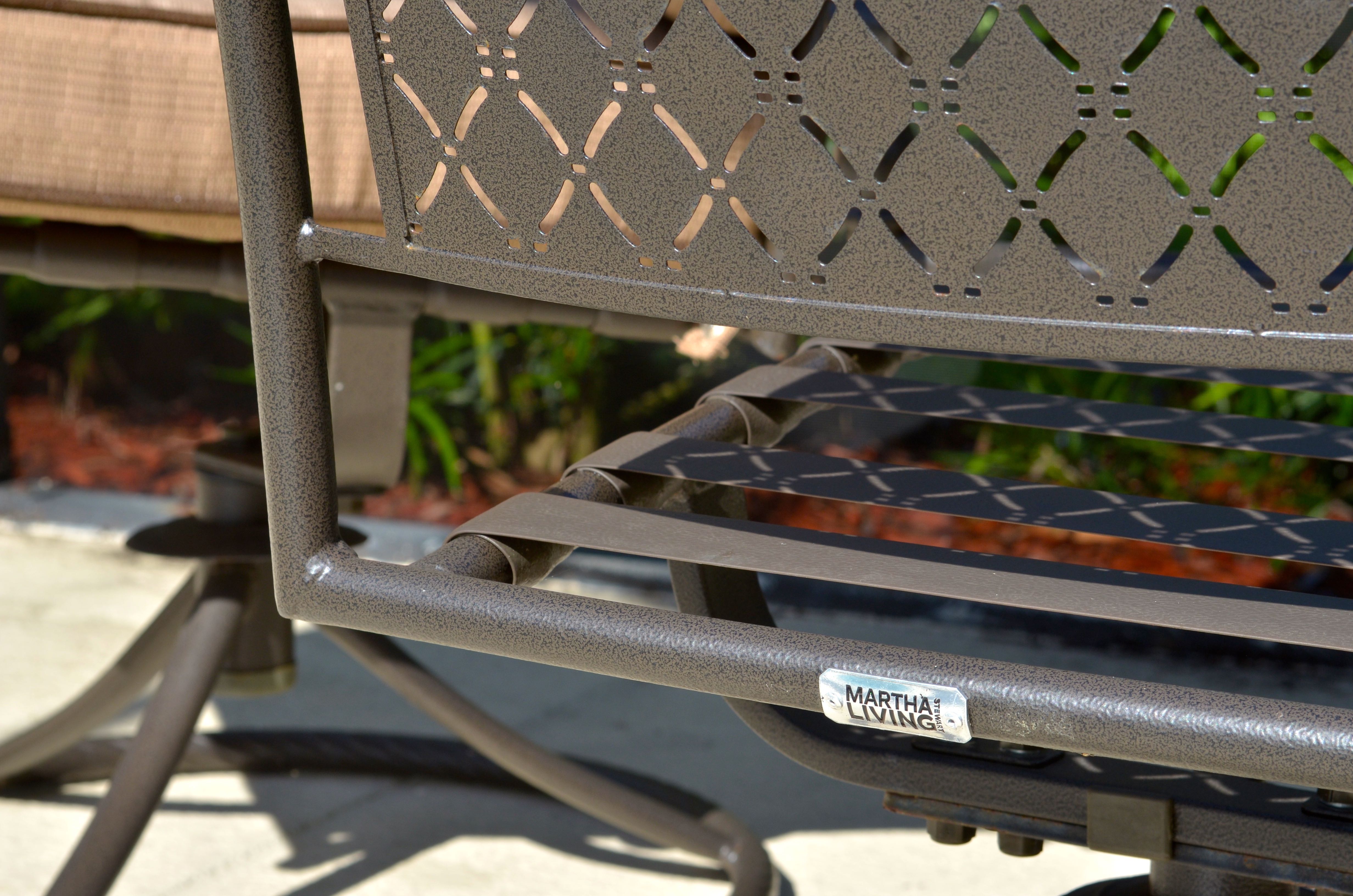 Set of Two Martha Stewart Living Mallorca II Swivel Chairs