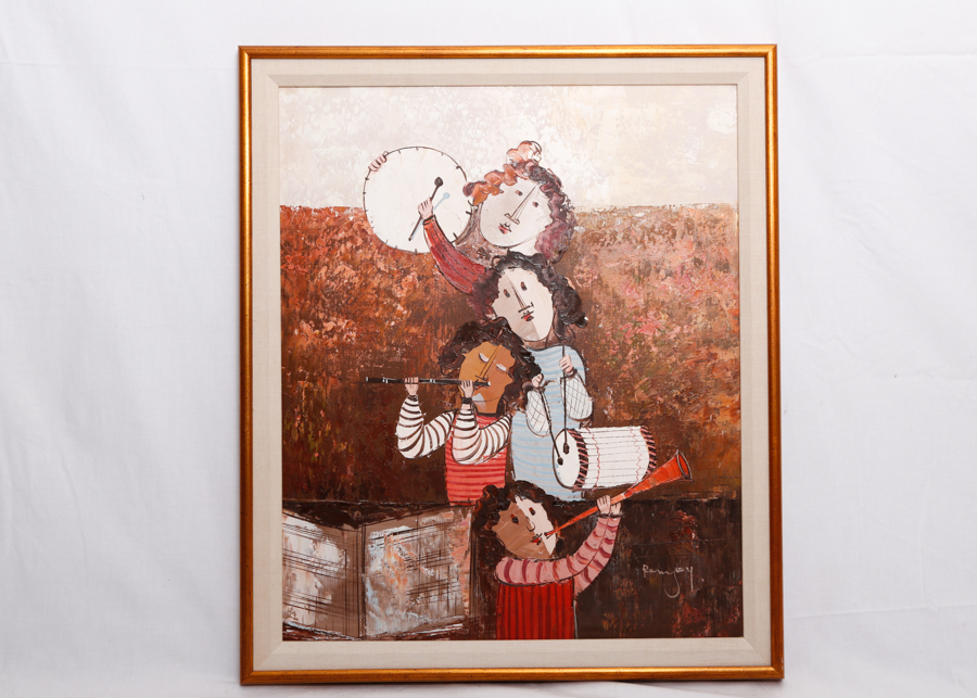 Original Acrylic Painting of Children