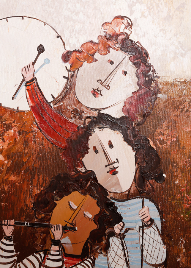 Original Acrylic Painting of Children