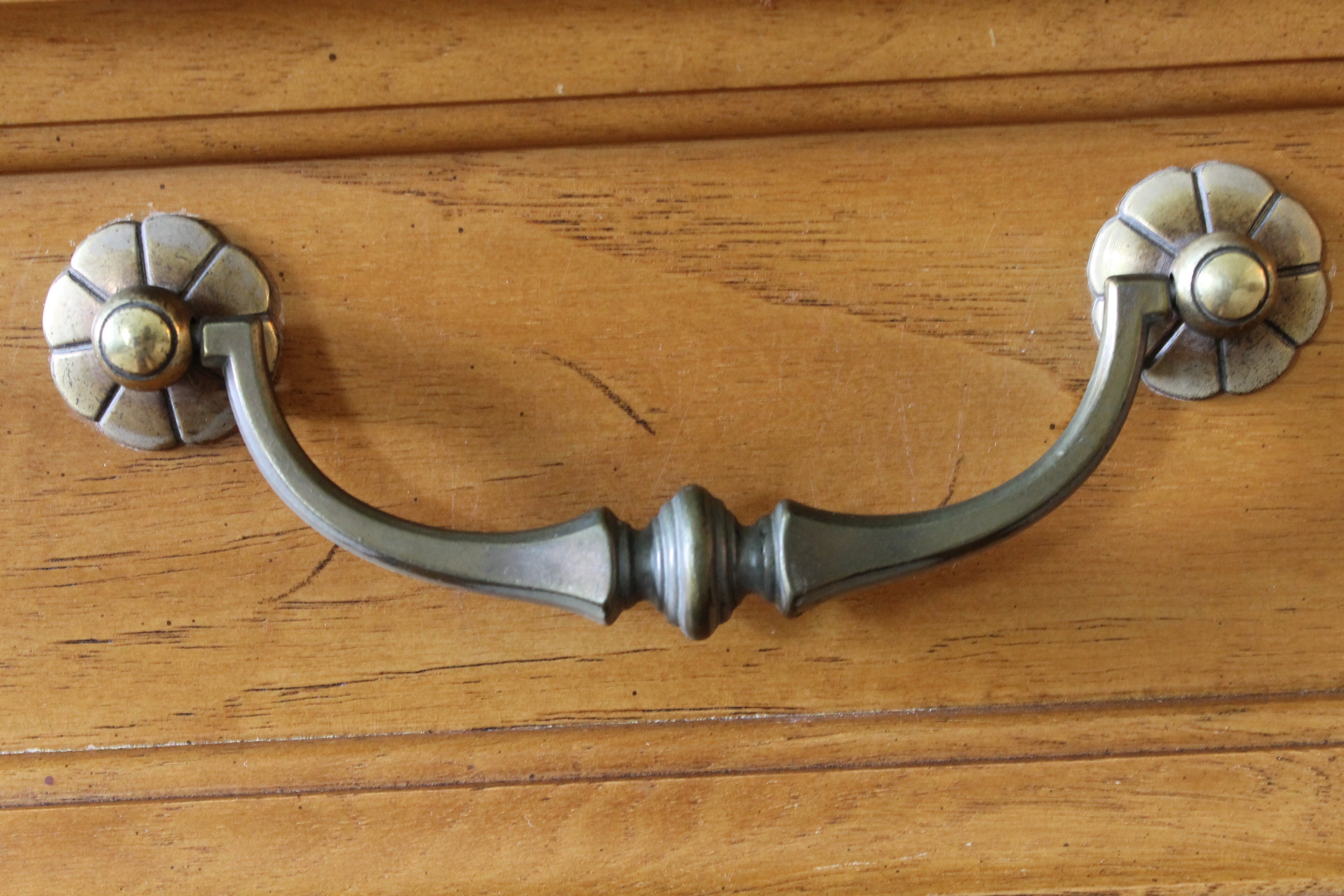 Walnut Hutch with Glass Doors