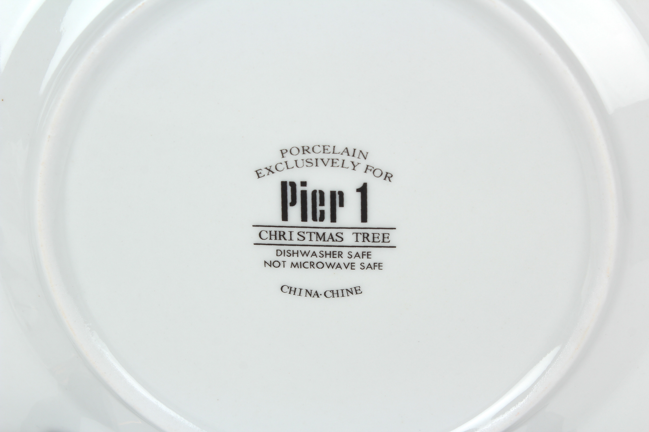 Collection Pier One Christmas Tree Plates