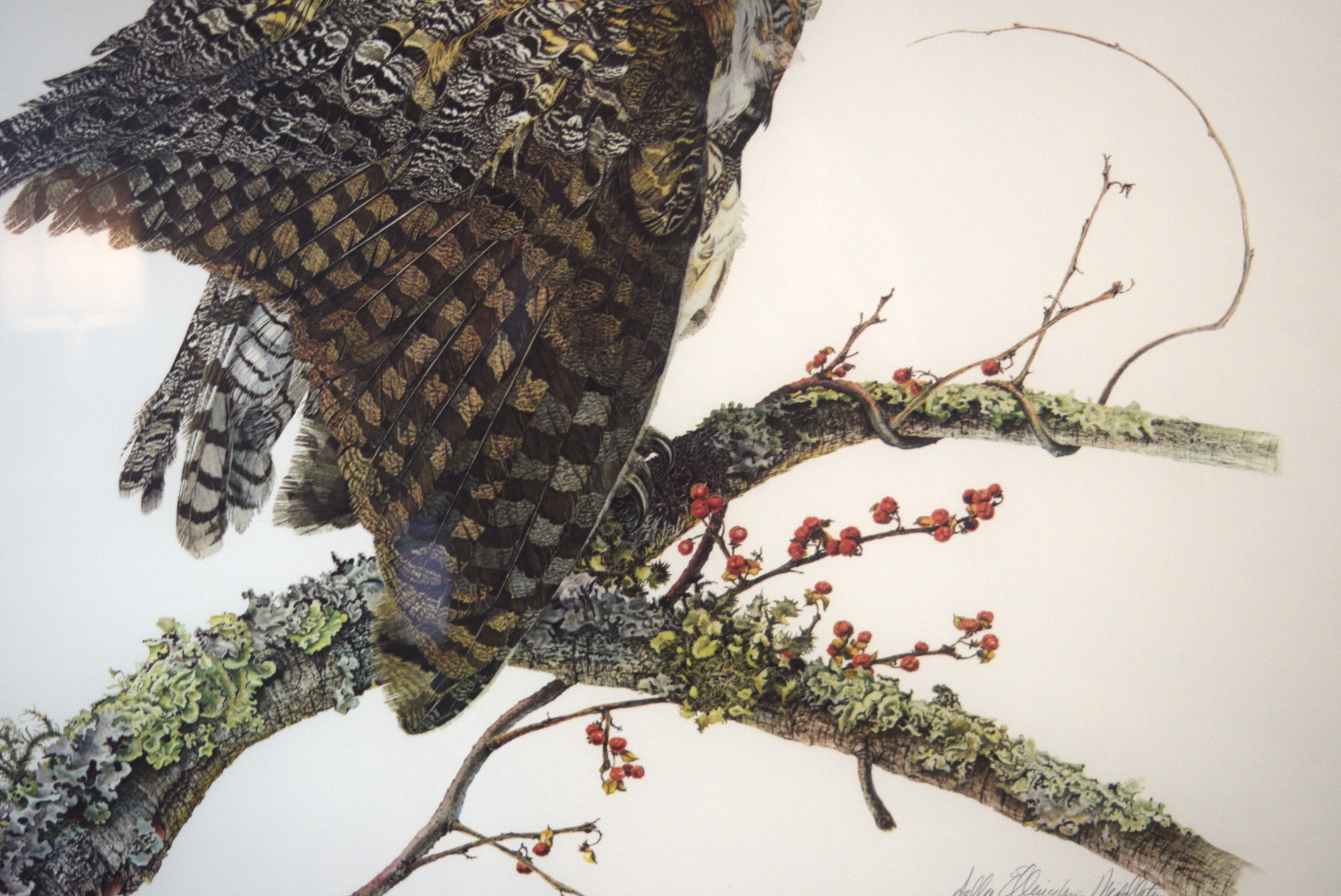 Sallie Ellington Middleton 'Great Horned Owl' Signed Print