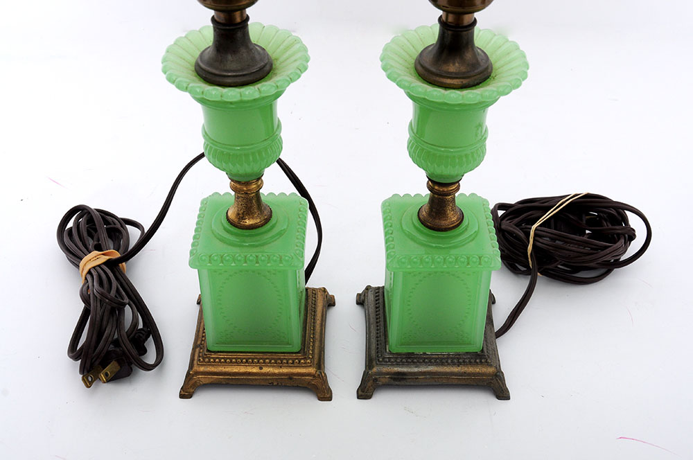 Jadeite Glass Lamps