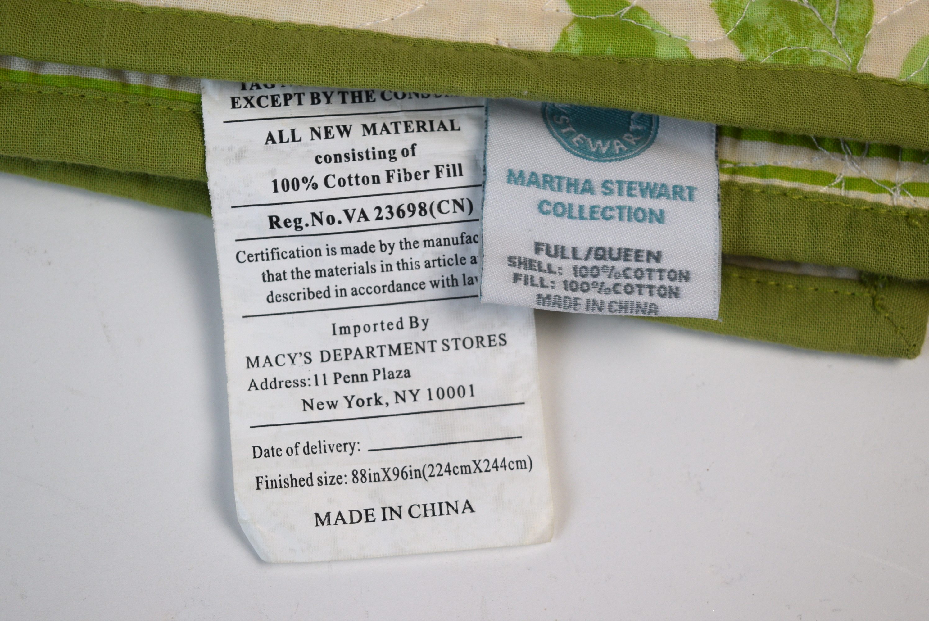 Martha Stewart Collection Full/Queen Comforter