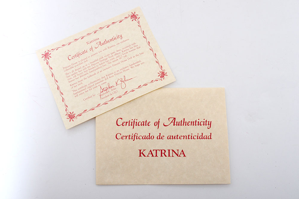 Princess House "Katerina" Porcelain Doll