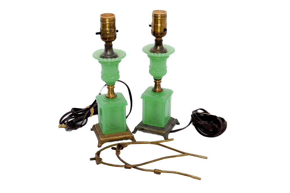 Jadeite Glass Lamps