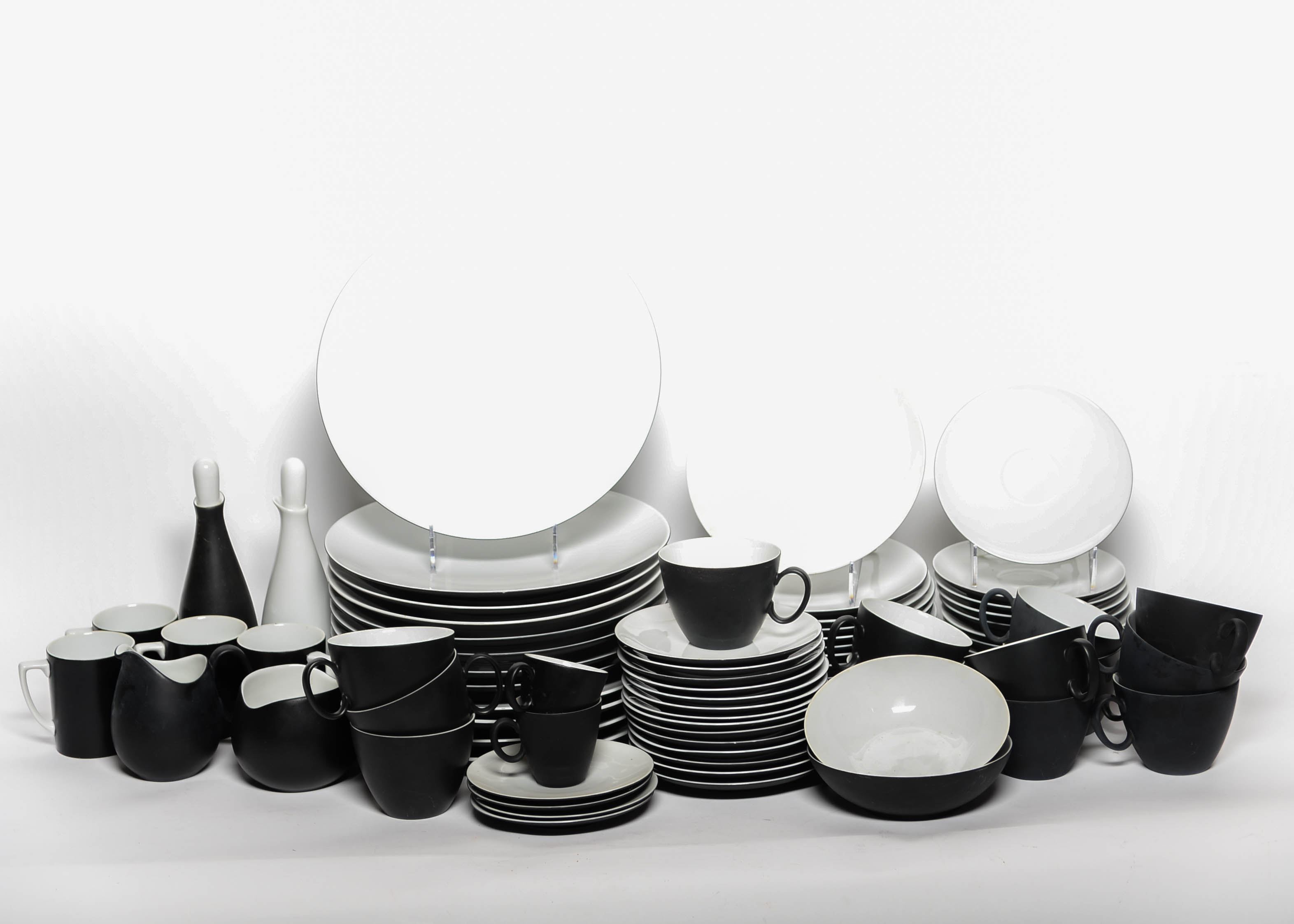 Vintage Continental Raymond Loewy "Charcoal" China Dishware