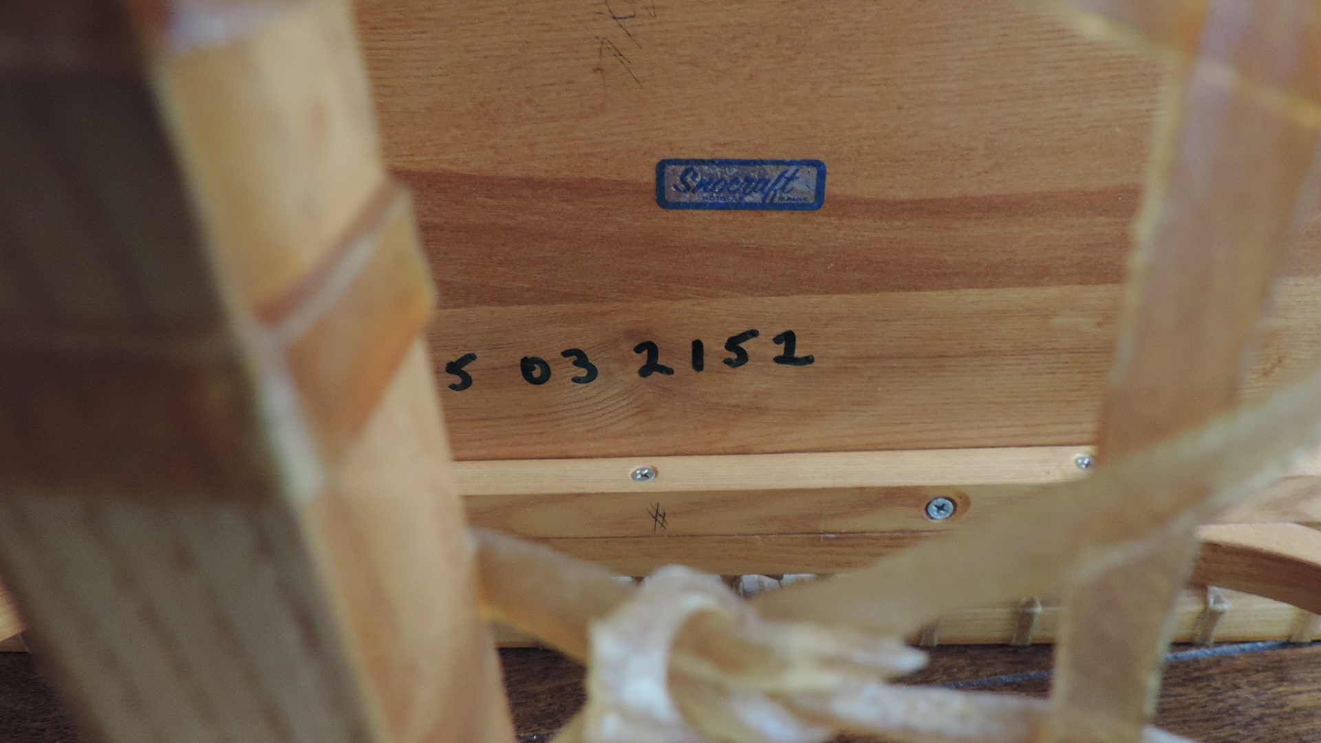 Vintage Snocraft Snow Shoe Table