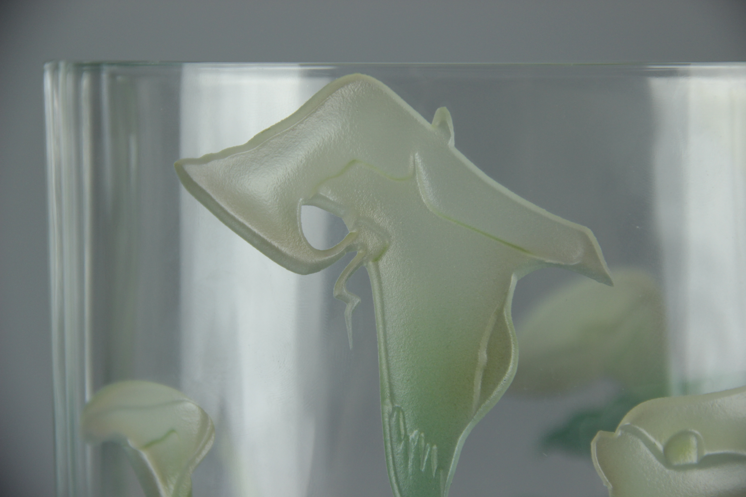 Burnett Art Glass Calla Lily Vase